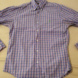 Mens Polo Ralph Lauren Dress Shirt M Medium Blue B